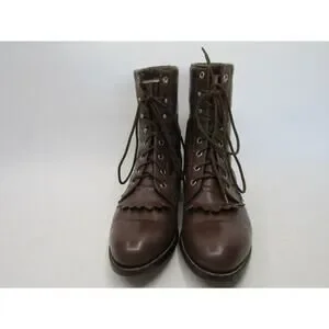 TONY LAMA George Straight Mens Sz 8.5 B Brown Leather Lace Up Kilt Cowboy Boots Tony Lama | Shoes | Tony Lama George Straight Mens Sz 85 B  main image 4